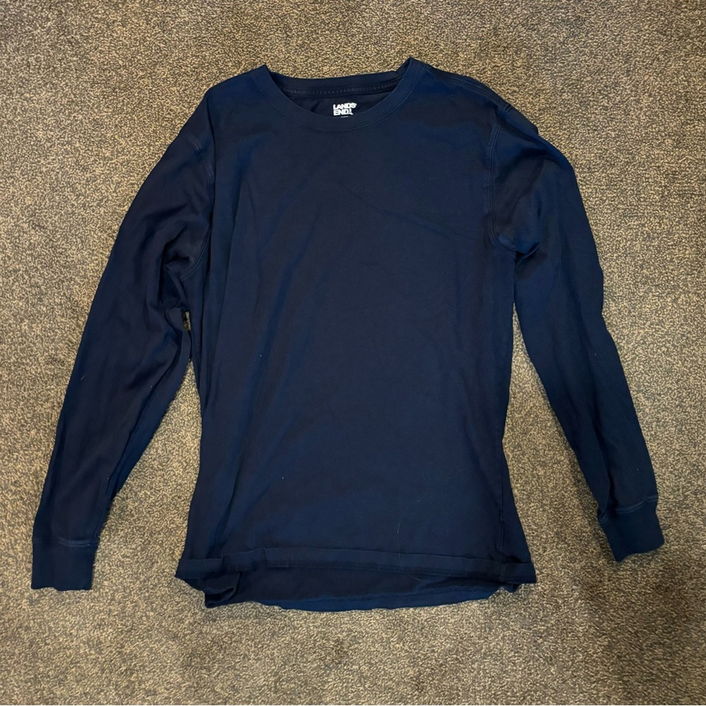Men’s Lands End Navy Longsleeve
